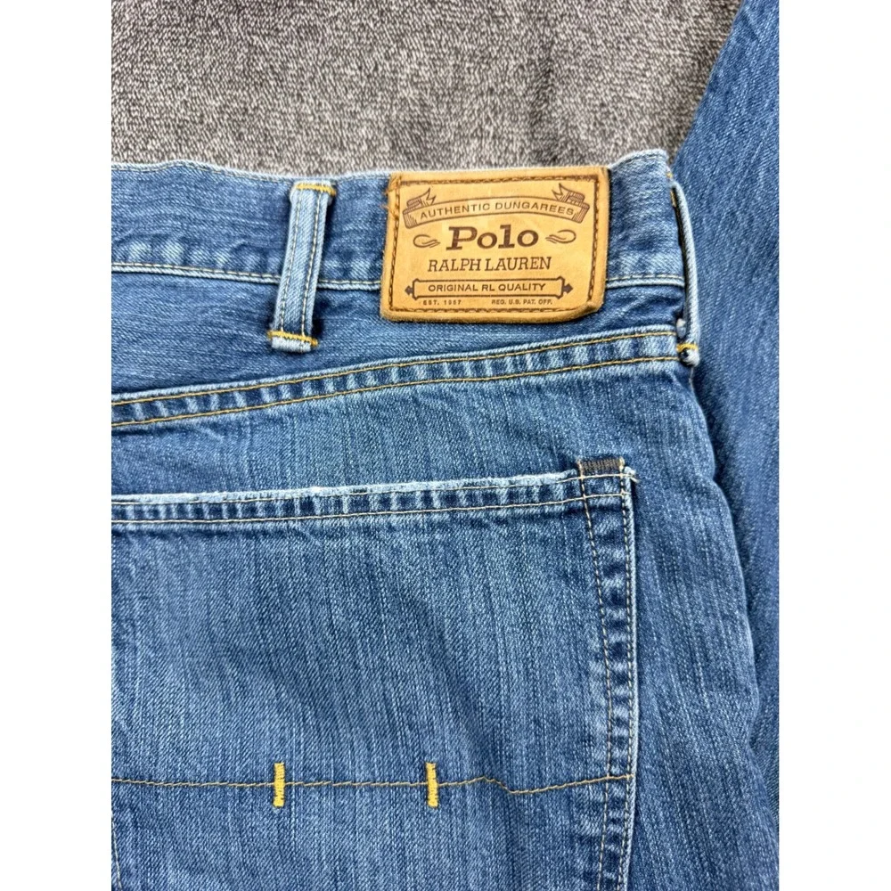 Polo Ralph Lauren Hampton Straight Leg Jeans Mens Blue Denim Dungarees 40x31